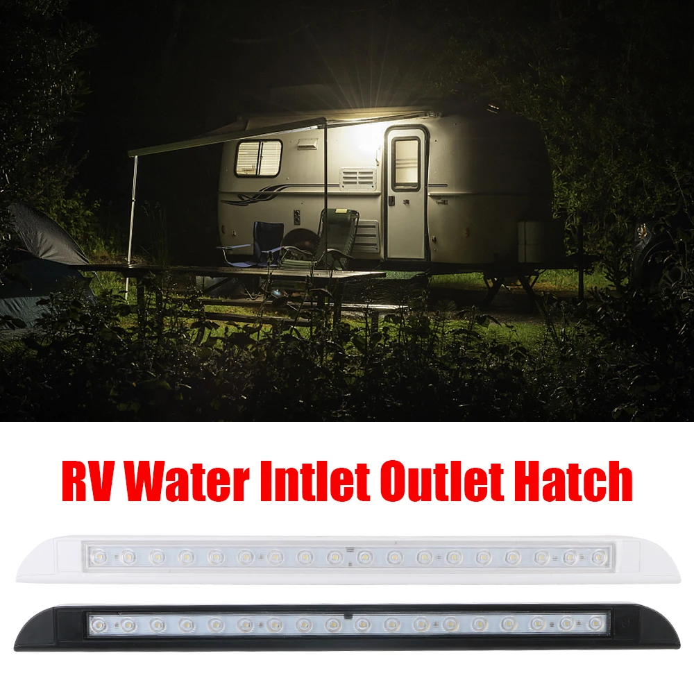 

Trailer Exterior Lamp for RV Caravan Interior Wall Lamps 12-28V 18 LED Awning Lamp 6000k Outdoor Camping Light Equipment