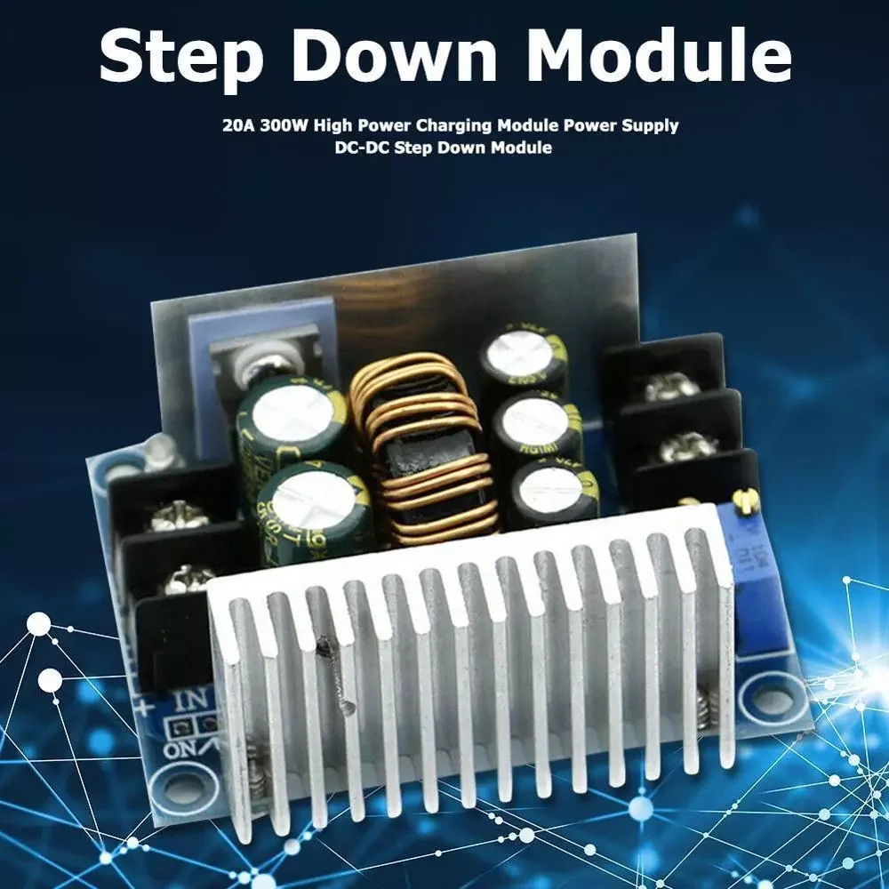 Понижающий преобразователь 300 Вт 20 А понижающий модуль постоянный конденсатор