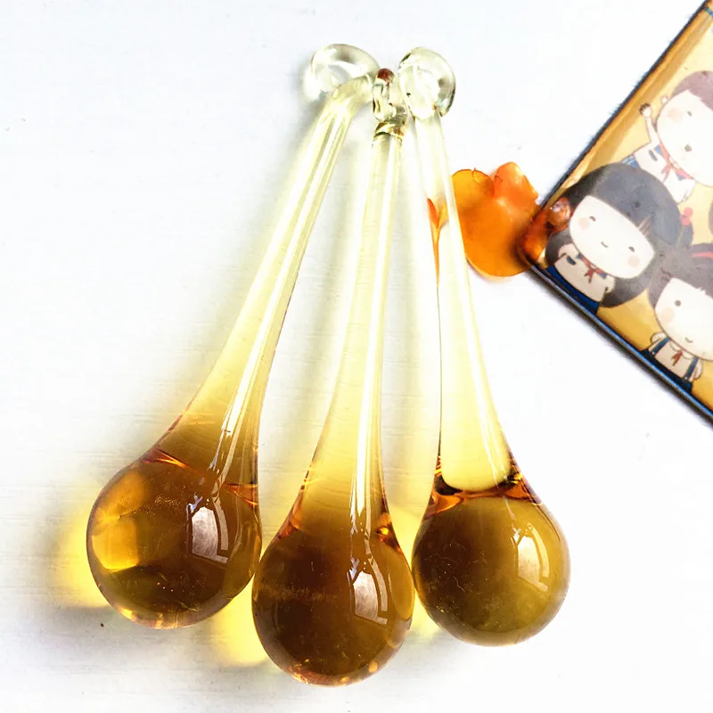 Золотая стеклянная люстра подвеска хрустальная капля дождя изготовление двери