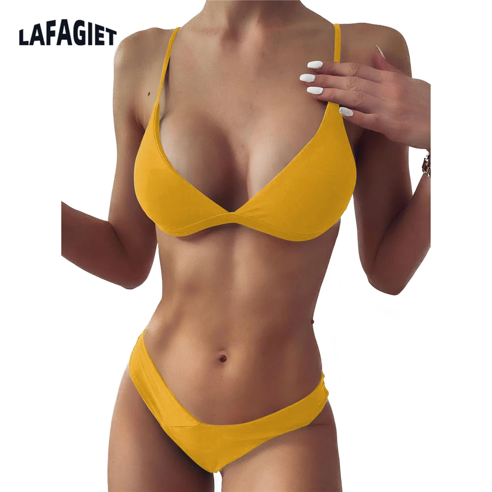 

Women Bikini 2022 New Solid Swimsuit Women Swimwear Push Up Bikini Set Sexy Bikini Brazilian Summer Beach Bathing Suit Swim Wear