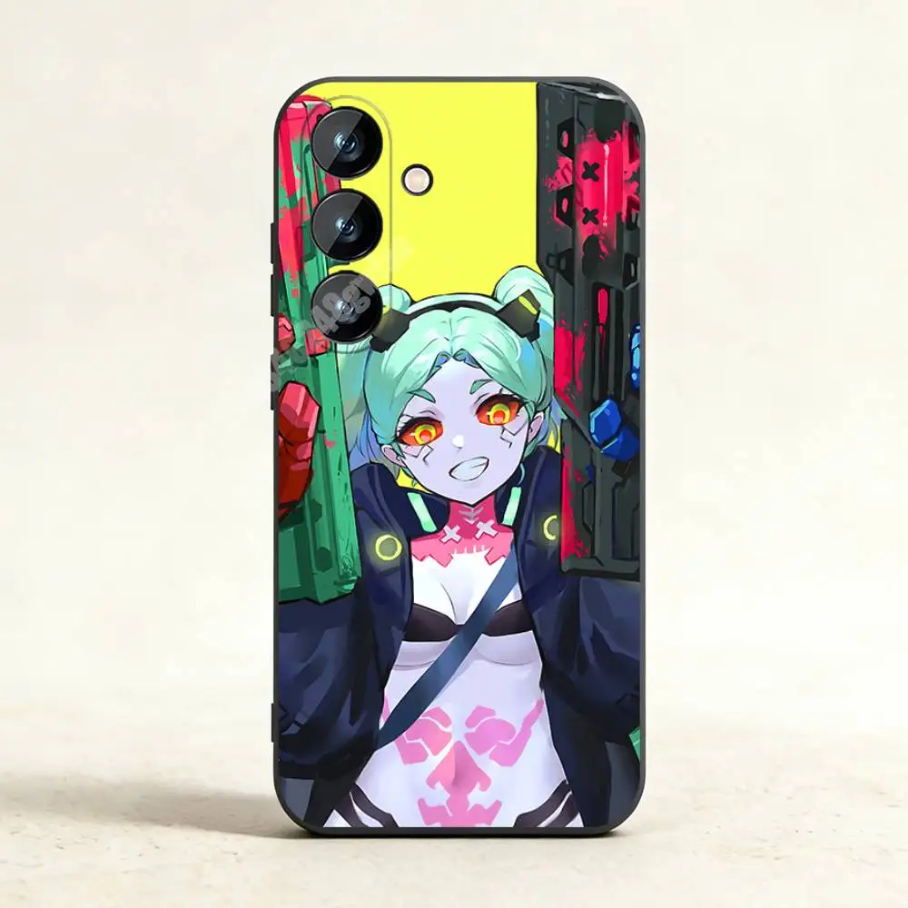 Фото Чехол для телефона Rebecca C-Cyber-Punk E-Edge-Runners для Samsung Galaxy A10 11 12 20 21 22 S E A30 31 32 A40 41 42 из ТПУ. №3