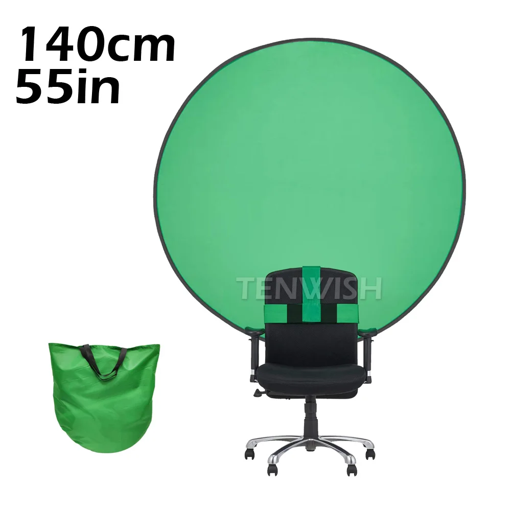 Складной зеленый экран хромакей синяя веб-камера фон для видео Tiktok прямая