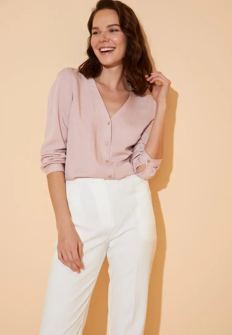 DeFacto весенние женские блузки и рубашки для мальчиков рубашка с длинными рукавами