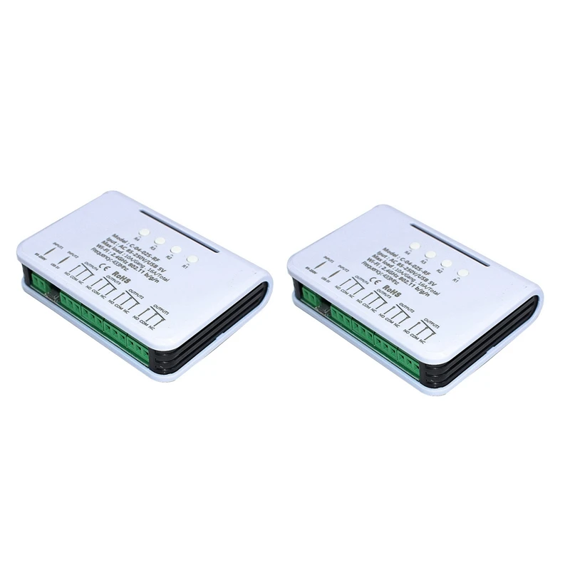 

2 шт., реле Ewelink для умного дома, 4 канала, 85-250 В, 16 А