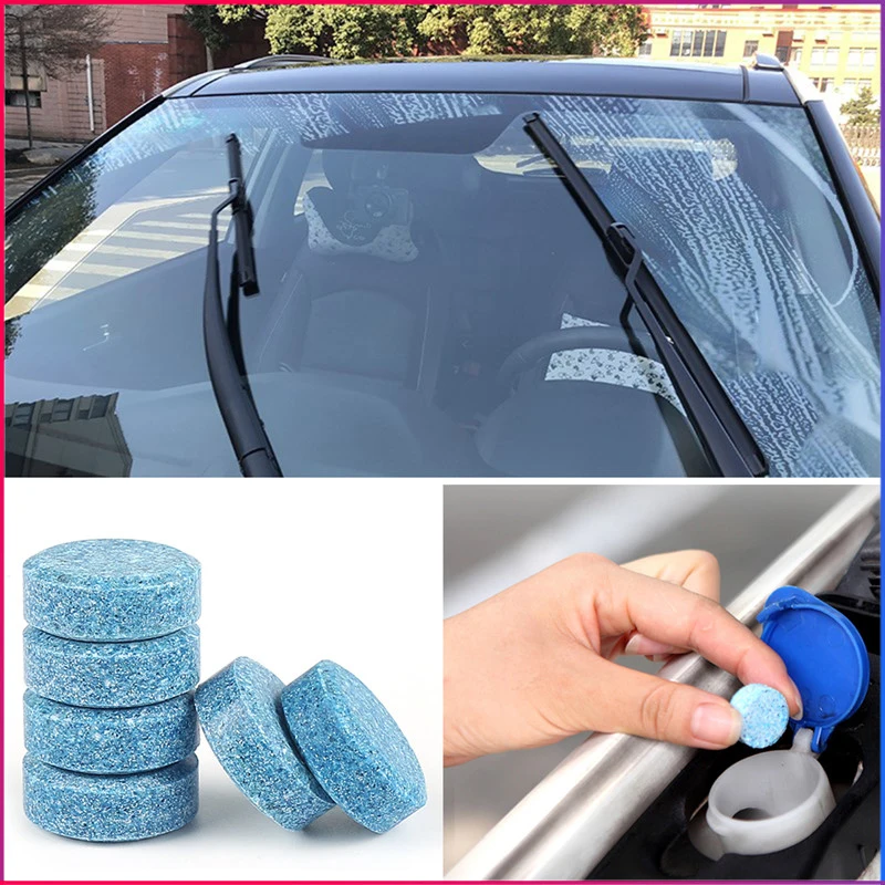 

2/5/10PCS Liplsating Car Windshield Cleaning Car Accessories Glass Cleaner Car Solid Wiper Fine Wiper Car Auto Window Cleaning