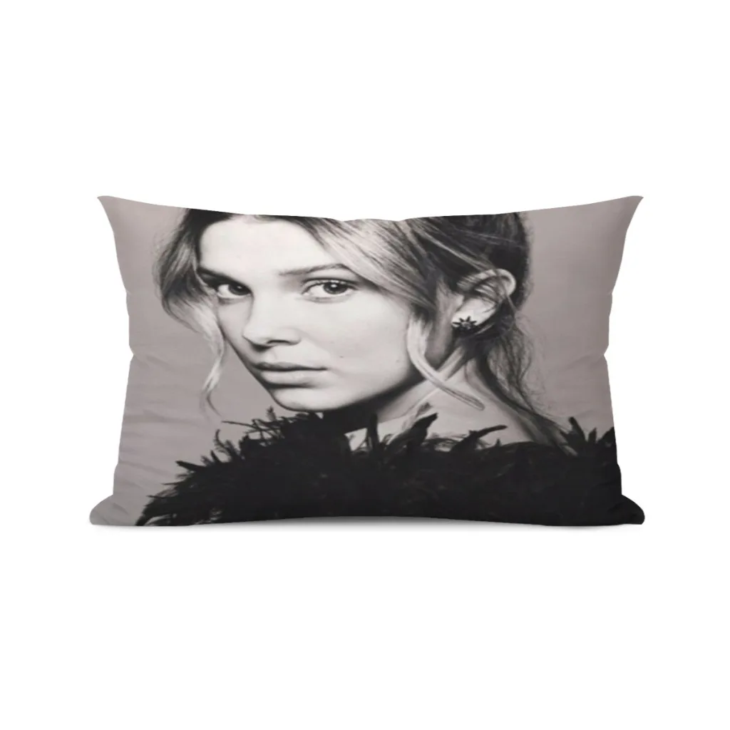 

Millie-Bobby-Brown-Pillowcase Pattern Dream Fashion Cushion Pillowcase Home Decor 30x50CM