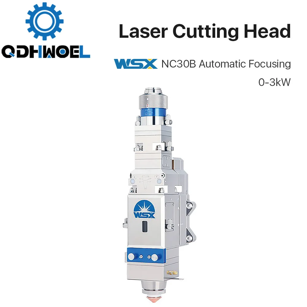 

Волоконная Лазерная режущая головка WSX 0-3 кВт NC30B, автоматическая фокусировка, высокая мощность QBH 3000 Вт для резки металла