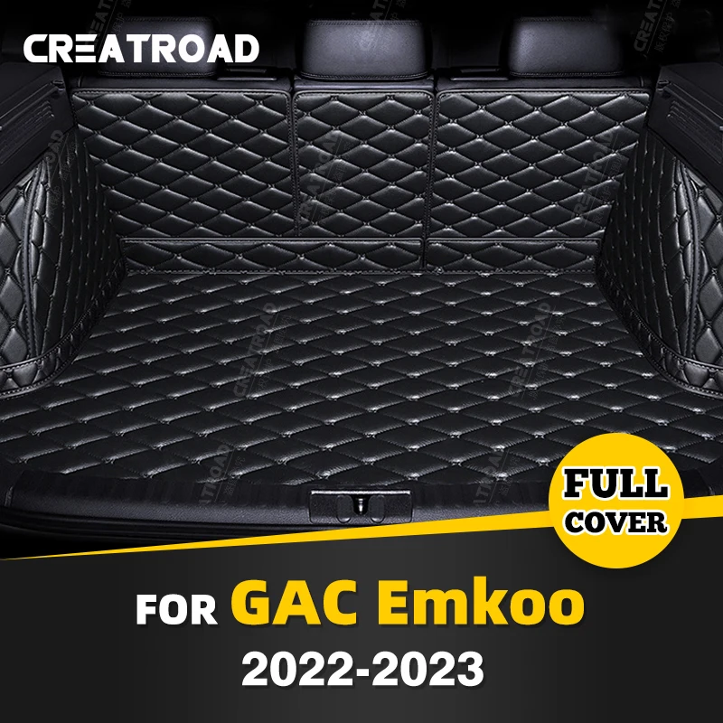 

Auto Full Coverage Trunk Mat For GAC Trumpchi EMKOO 2022 2023 Car Boot Cover Pad Cargo Liner Interior Protector Accessories