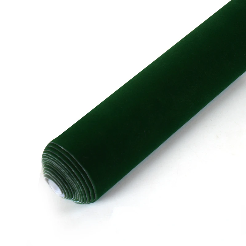 Самоклеящаяся бархатная ткань шириной 45 см клейкая Бархатная Флокированная для