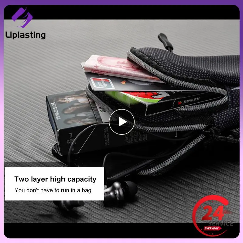 

6.5 Inches Mobile Phone Arm Bag Outdoor Sports Arm Bag Waterproof Fitness Running Bags With Headphone Jack Phone Storage Bag