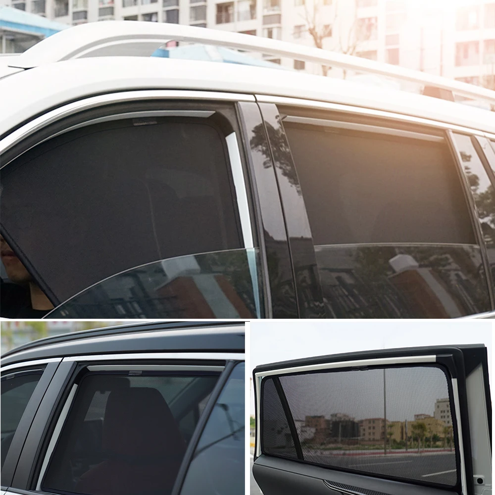 For Toyota HILUX VII Pickup REVO 2015-2021 Magnetic Car Sunshade Shield Front Windshield Rear Side Window Sun Shade Visor