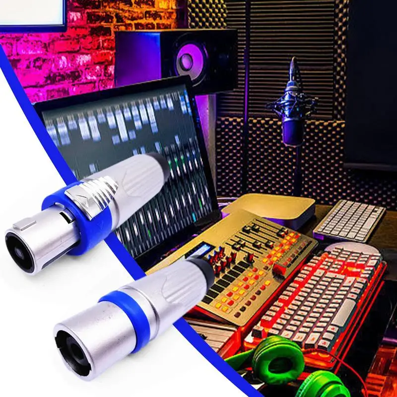 wa wtyczka adapter 4-biegunowy kabla audio złącze wzmacniacza głośnikowa wielofunkcyjny