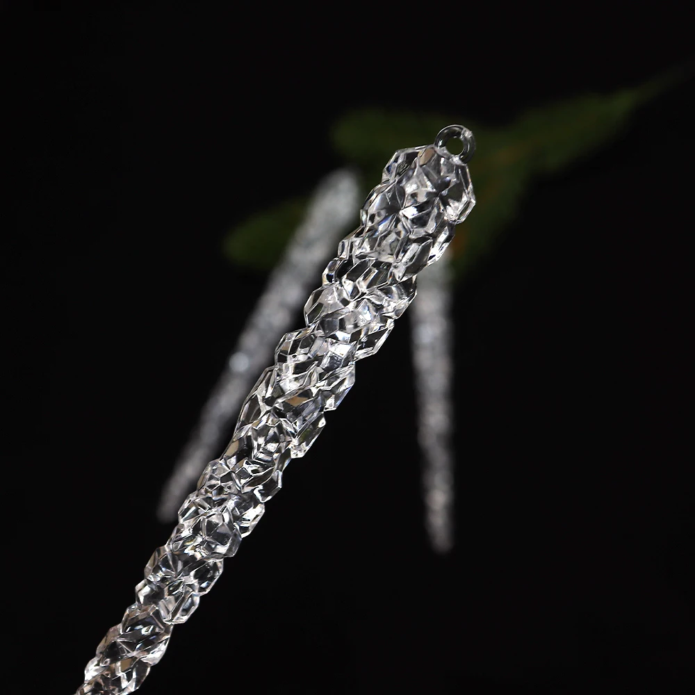 6 шт. декоративные искусственные сосульки 15 см