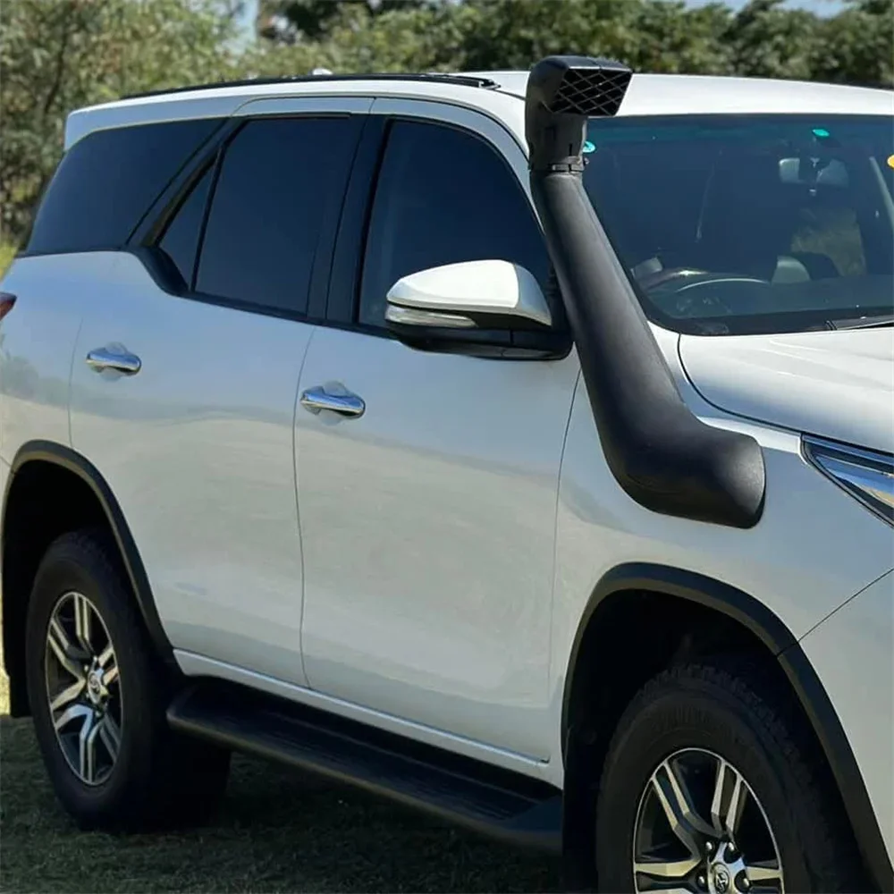Фото Комплект для установки шноркеля на Toyota Fortuner 2015-2021, серия 156, 4x4, комплект для забора воздуха, высокий воздухозаборник, LLDPE, аксессуары для бездорожья №5