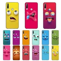 babaite funny face phone case for huawei y 6 9 7 5 8s prime 2019 2018 enjoy 7 plus