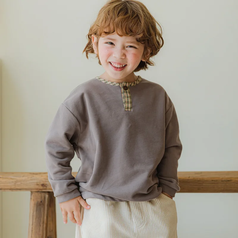 

Свитшот детский, демисезонный, однотонный, с длинным рукавом