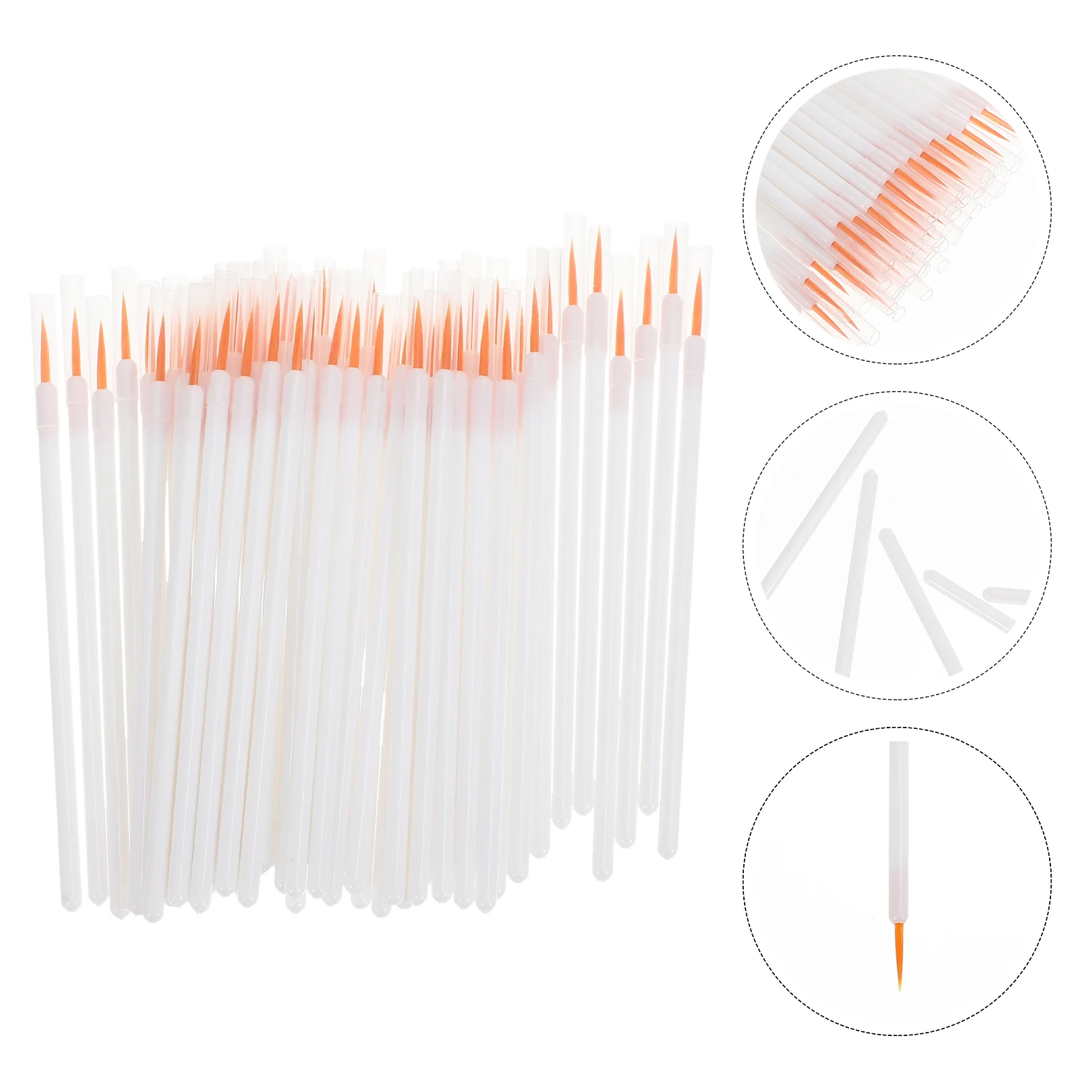 

Brush Eyeliner Makeup Applicator Eyeliner Disposable Brushes Mini Girls Nylon Tools Wands One Off Eyelash