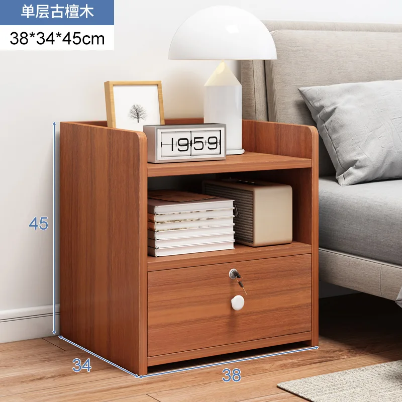 

Bedside Storage Cabinet 2021 New NightstandsBedside Table Simple Modern Storage Small Cabinet Drawer with Lock Bedroom Bedside C