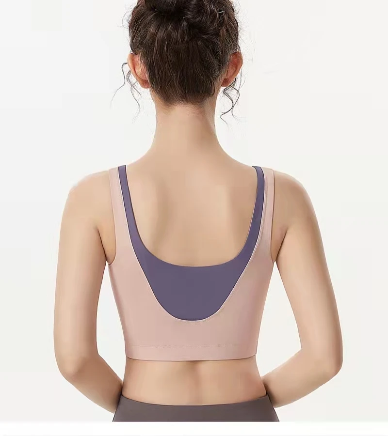 

Outer wear yoga clothing Women's sports tights Fitness training running vest shockproof sports underwear