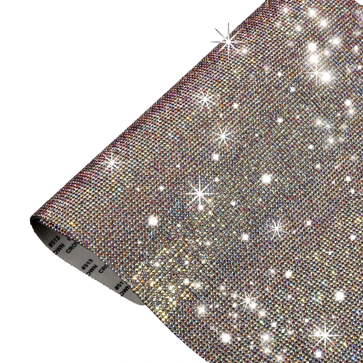 

1/2/3/5 Rhinestone Sheets Sticker Gift Packaging Kit Decorative Supplies Car Decorations for Phone ABcolorful （12*20CM）SS6