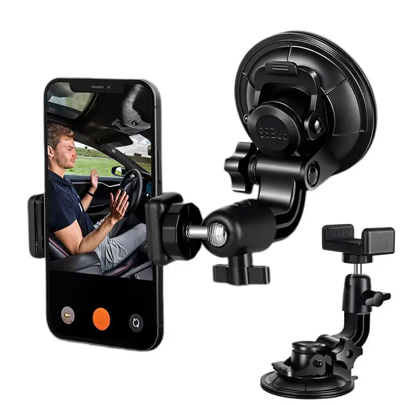

Car Mobile Phone Holder Multifunctional GPS Suction Windshield TwistLock Composite Suction Cup Base For Trunk Vehicle Auto Truck