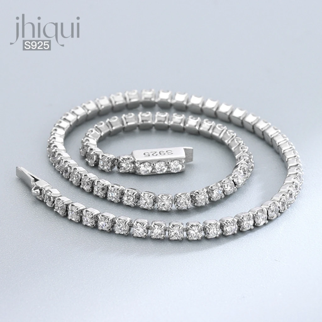 

Женский браслет-цепочка из серебра 160 пробы, с платиновым покрытием, 2*170/180/925 мм