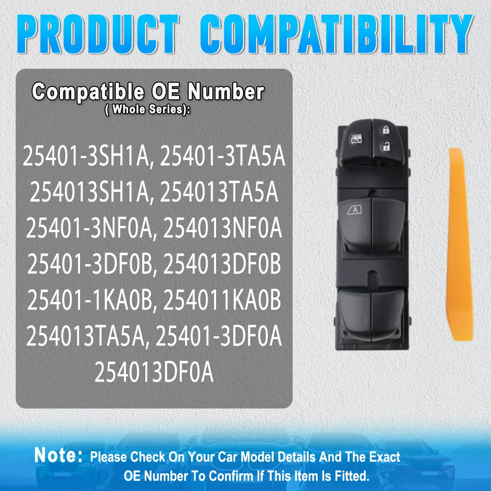Для NISSAN FRONTIER 2013-2018 254013DF0B 254013TA5A переключатель стеклоподъемника (art.: 3920d3b5bcd2d) - 3920d3b5bcd2d