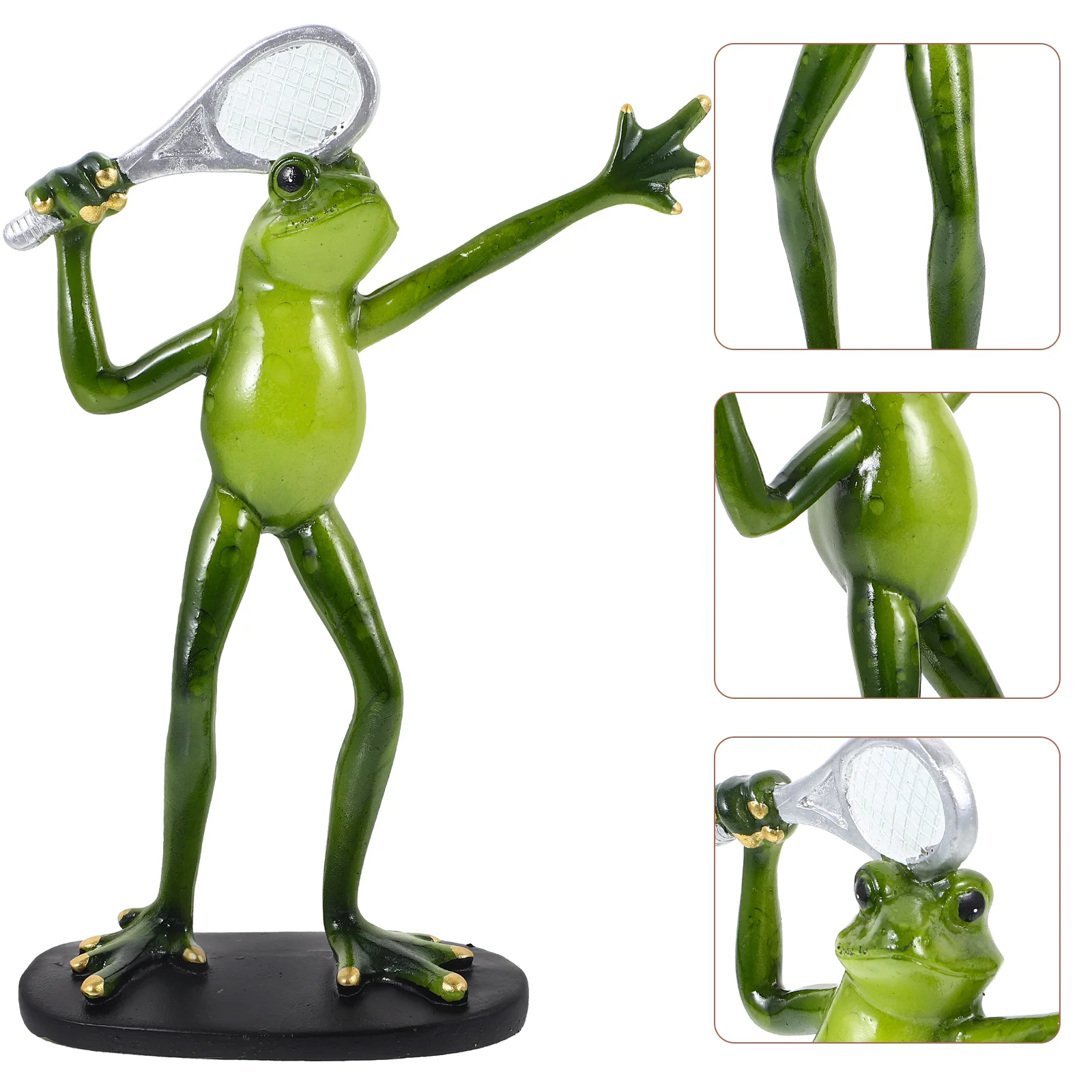 

Frog Ornament Style Simulation Frogs Sculpture Synthetic Resin Desktop Decoration Television Cabinet