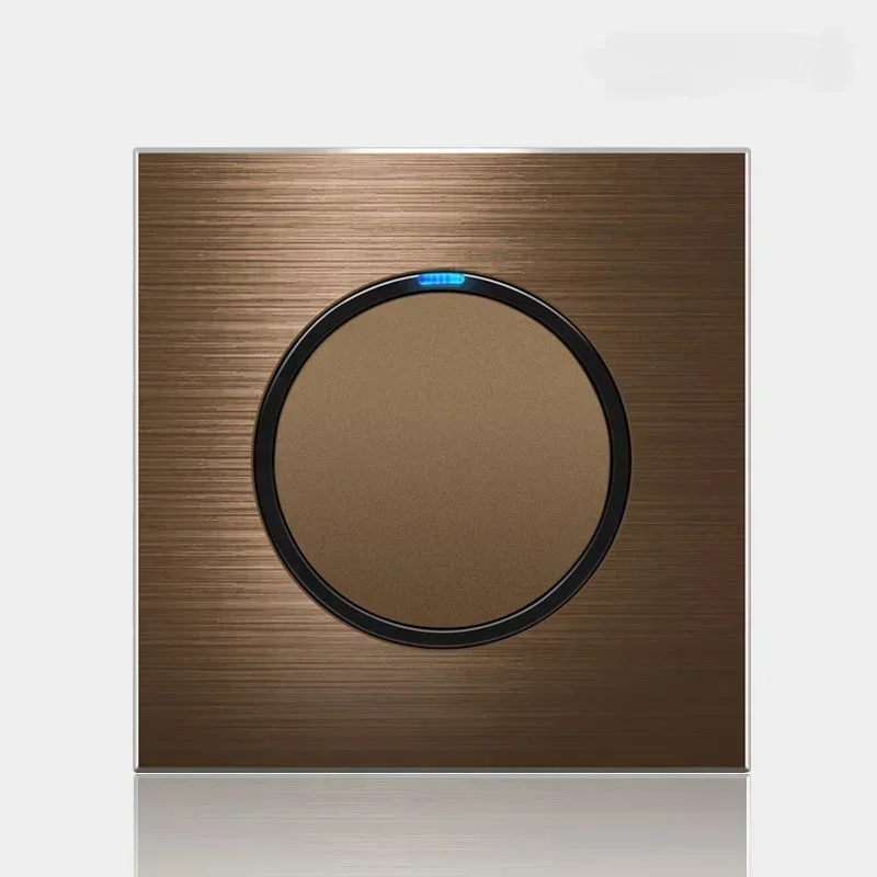 Ретро выключатель и розетка Depo Guye кофейного цвета