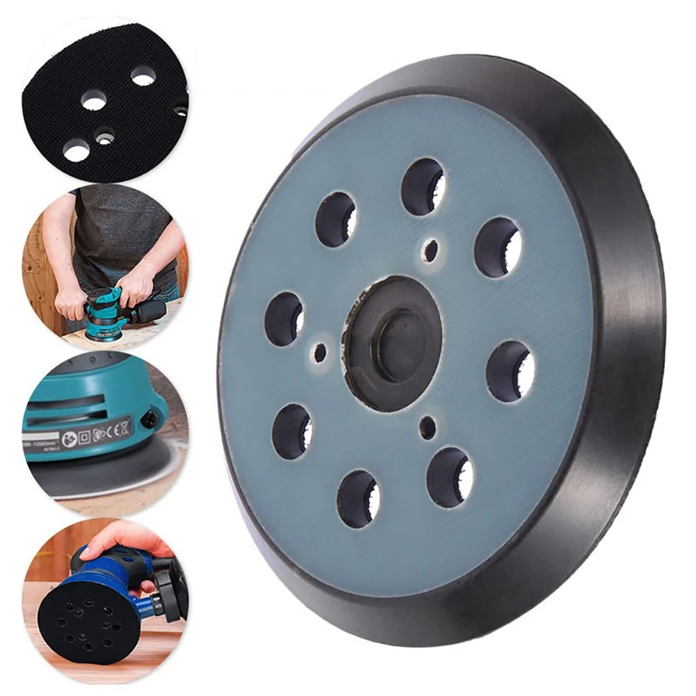 

5 Inch 8 Hole PU Backing Pad Round Hook And Loop Sander Pad For Makita 743081-8 BO5030 BO5031 BO5041 Power Tools Parts