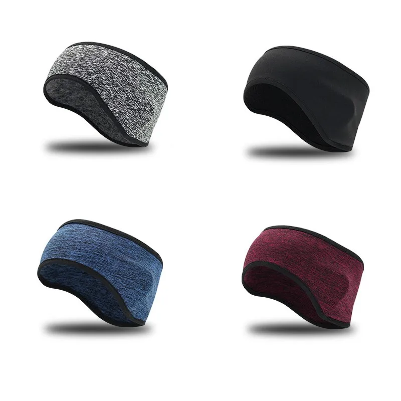 Зимняя спортивная повязка на голову теплая флисовая грелка для ушей чехол