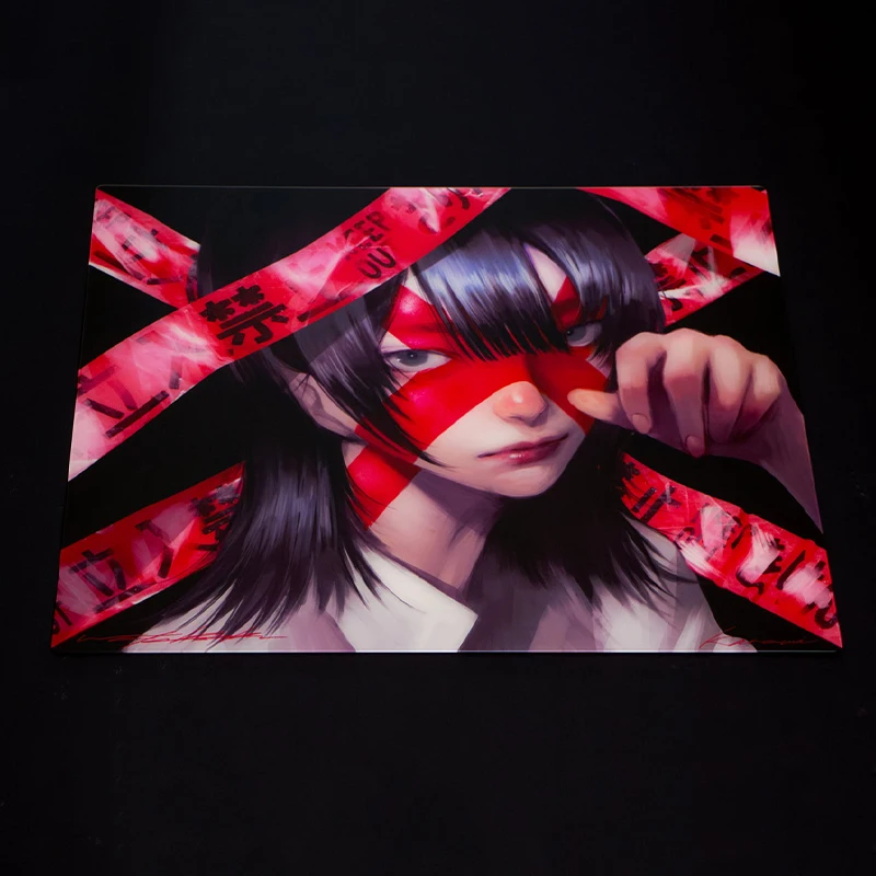 Новый стеклянный коврик для мыши K-Kanami с изображением аниме-девушки SAI, игровой коврик из закаленного стекла, коврик для киберспортивного стола, индивидуальные коврики Y2k (art.: 3920d7ff09153) - 3920d7ff09153