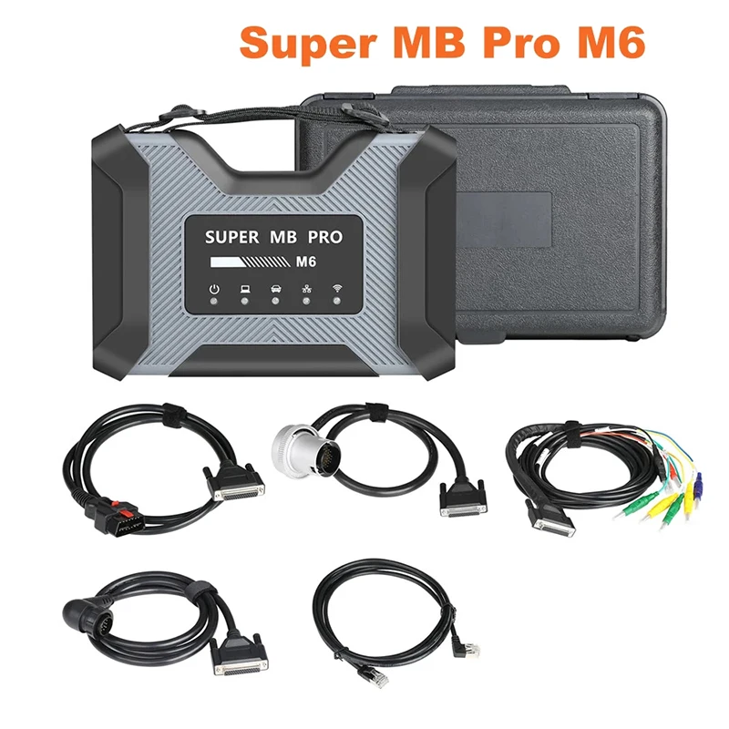 

Новейший для SUPER MB PRO M6 с мультиплексором + Lan-кабель + OBD2 16-контактный Основной Тестовый Кабель, беспроводной диагностический инструмент Star ...