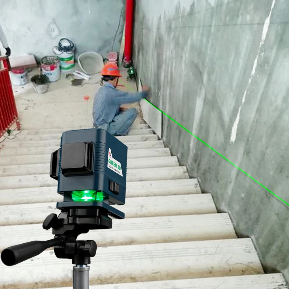KaiTian 3D лазерный уровень с аккумулятором самонивелирующийся горизонтальный и
