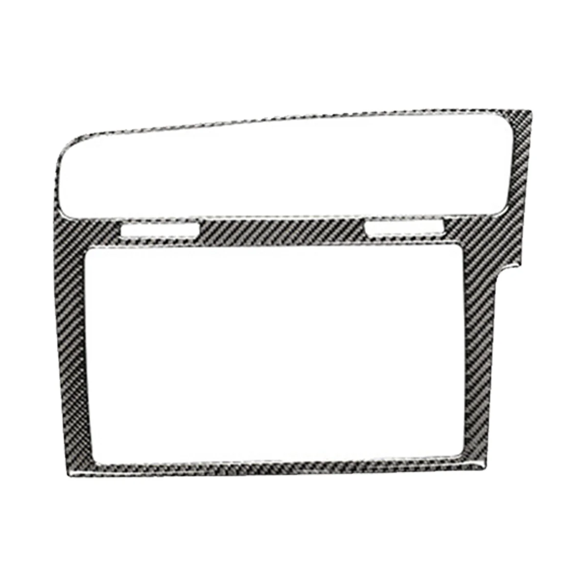 

8 Inch Carbon Fiber Stripes Mib Frame Radio Panel Decorative Frame for Volkswagen Golf 7 Mk7 Golf 7.5 Mk7.5 Screen Bezel RHD