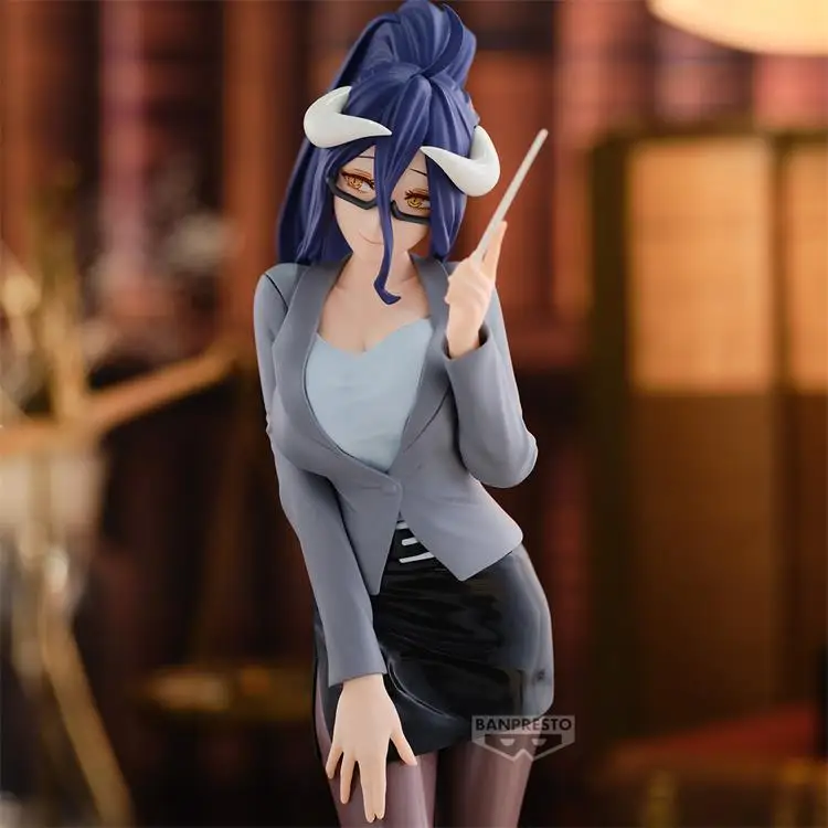 Оригинальная BANDAI Banpresto Overlord Albedo сексуальная униформа учителя ПВХ аниме-фигурки