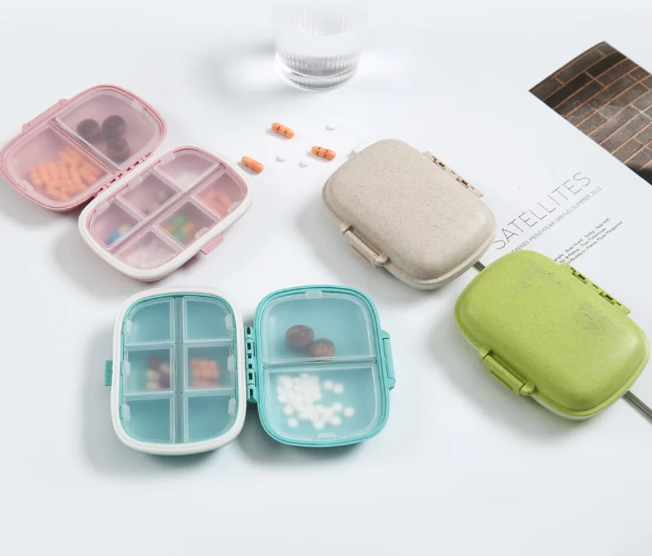 

8 Grids Tablet Organizer Container Travel Vitamin Pill Box Tablet Storage Box Pill Case