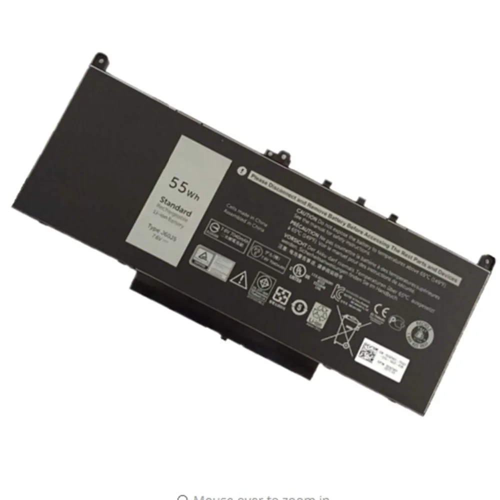 Оригинальный аккумулятор для ноутбука 7 6 В 55 Втч J60J5 MC34Y 242WD 1W2Y2 J6OJ5 Dell Latitude E7270 E7470
