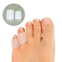 12pieces6pairs silicone little toe sleeves gel transparent foot cover finger tubes corns blisters bunion corrector protector