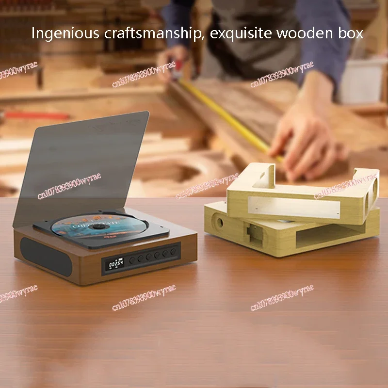 Деревянный CD-плеер двухсторонний Bluetooth-динамик многофункциональный