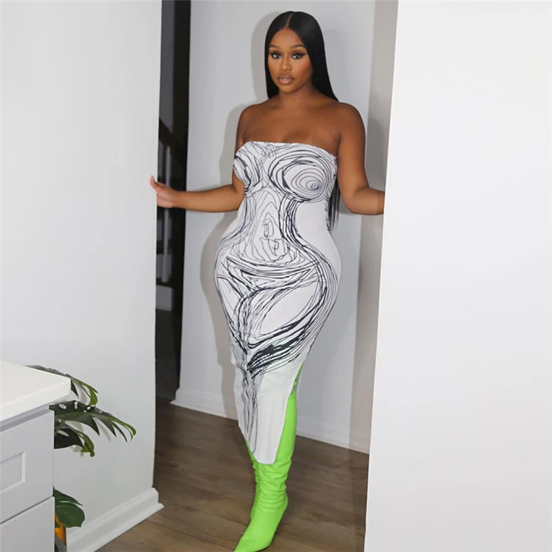 

Женский халат, пляжная одежда, комплекты платьев, бюстгальтер с принтом, без рукавов, с открытой спиной, с разрезом, спандекс, парео сарафан, новинка, 2023