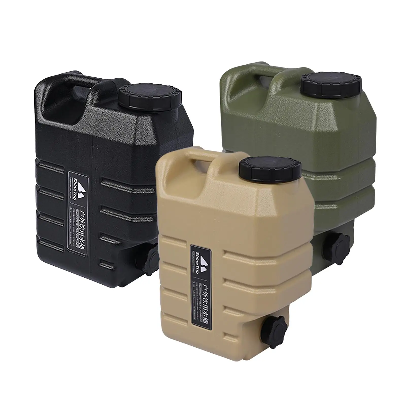 

Portable Water Storage Bucket with Faucet Easy Cleaning Durable Water Canteens Water Storage Tank for Tour Cooking