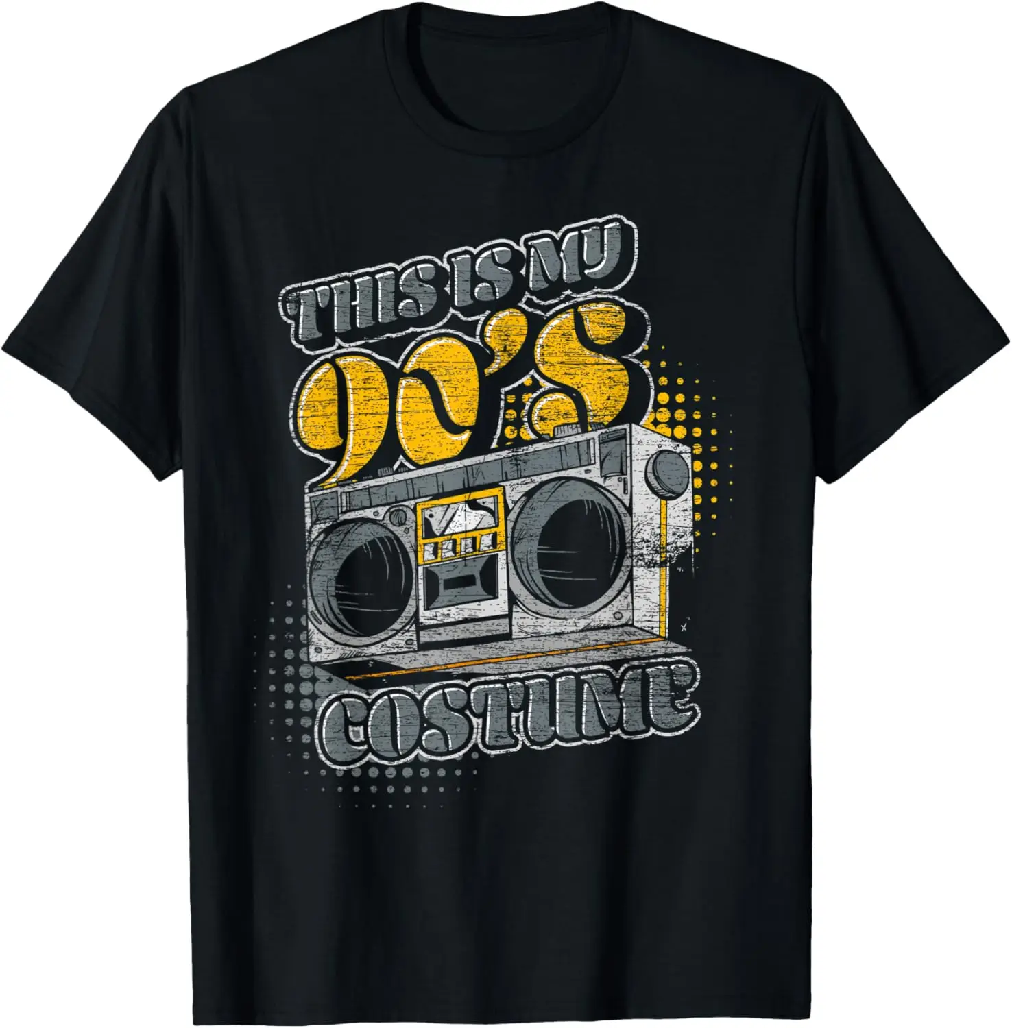 Тематический костюм для вечеринки 1990-х годов футболка с девятью музыки 90-х