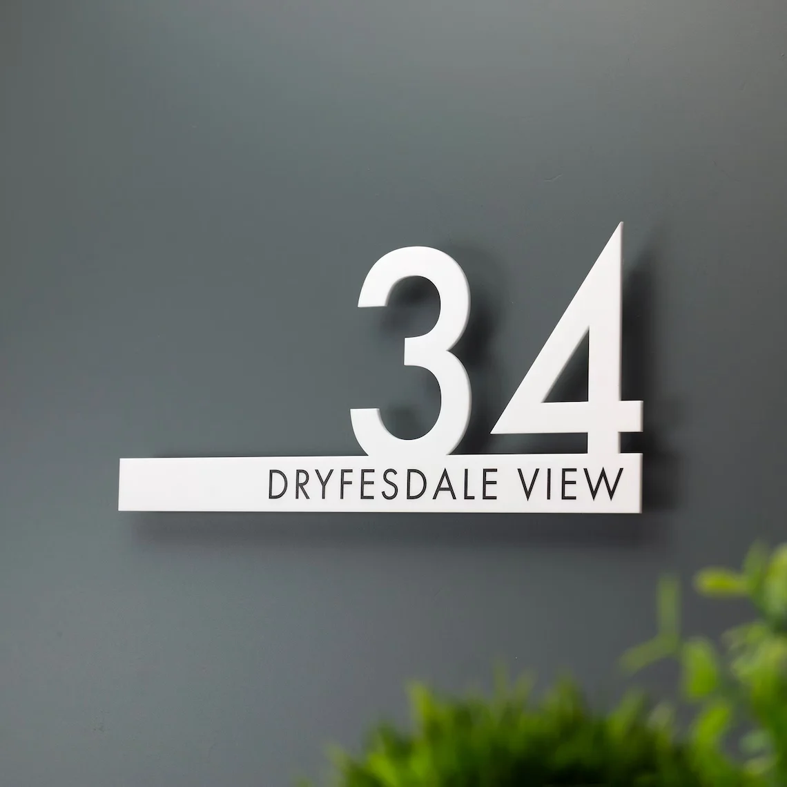 

Персонализированные наружные номера дома, 3D режущая акриловая тарелка дома, внешнее семейное имя, уличная адресная дверная вывеска