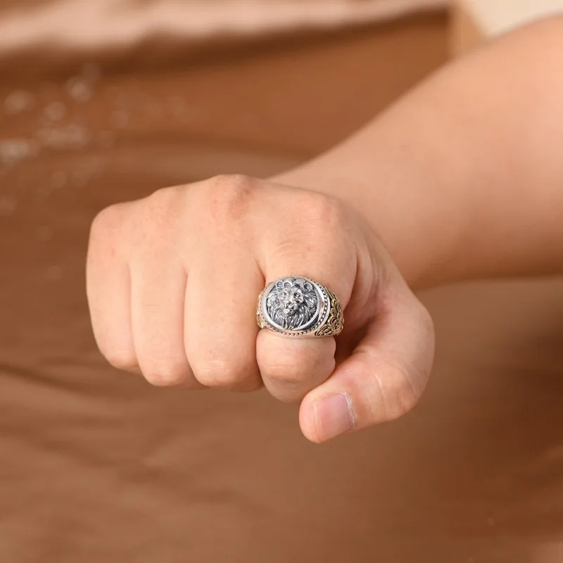 Мужские кольца из серебра 925 пробы BOCAI новая модная винтажная бижутерия в стиле