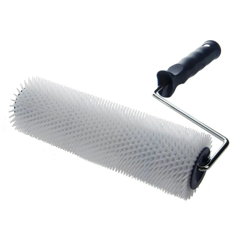 

Practical Defoaming Paint Bubble Remove Portable Cement Tool Plastic Handle Roller Spiked Brush Self Leveling Professional