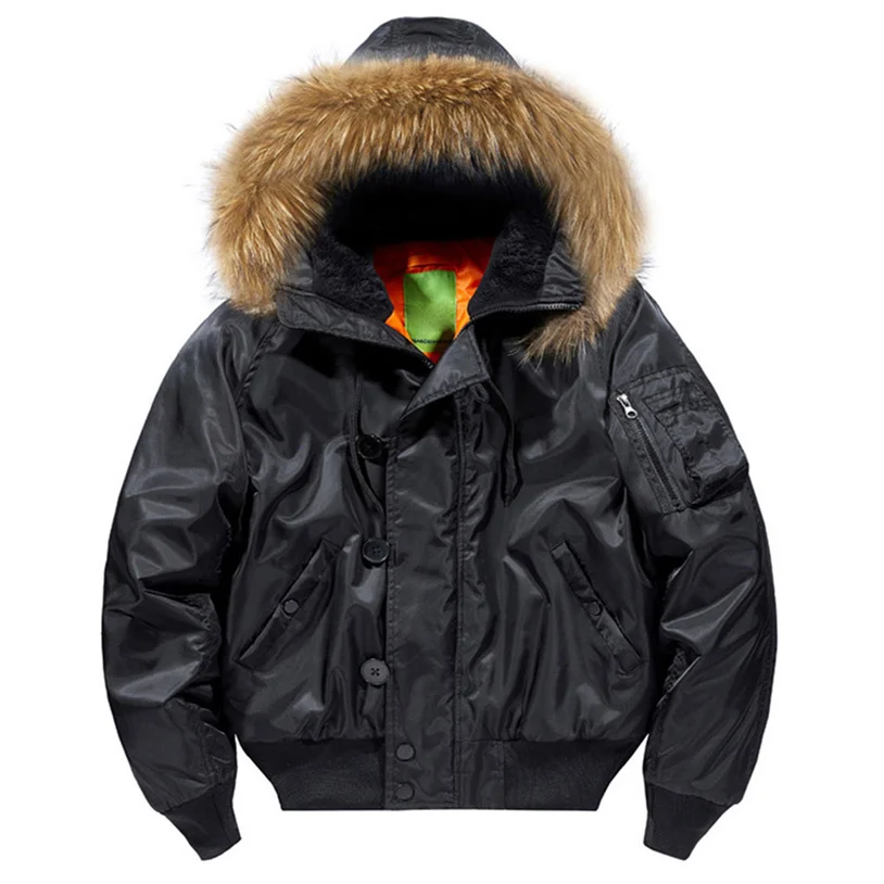

Padding Male Winter Bomber Coat Heavy Jackets ded Padded Streetwear Fur Collar Cheap Short Parka Y2K 2023