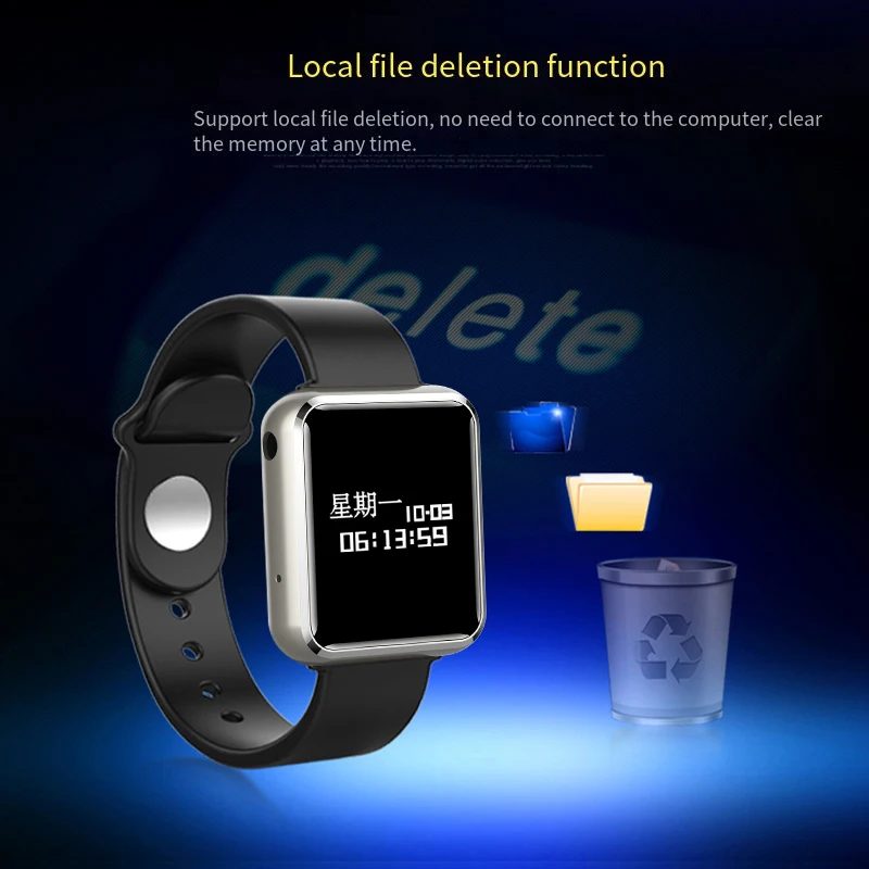 S5 Recording Pen Mp3 Ai Intelligent High Definition Noise Reduction Encryption Voice Activated Recording Watch Sports Bracelet Aliekspress