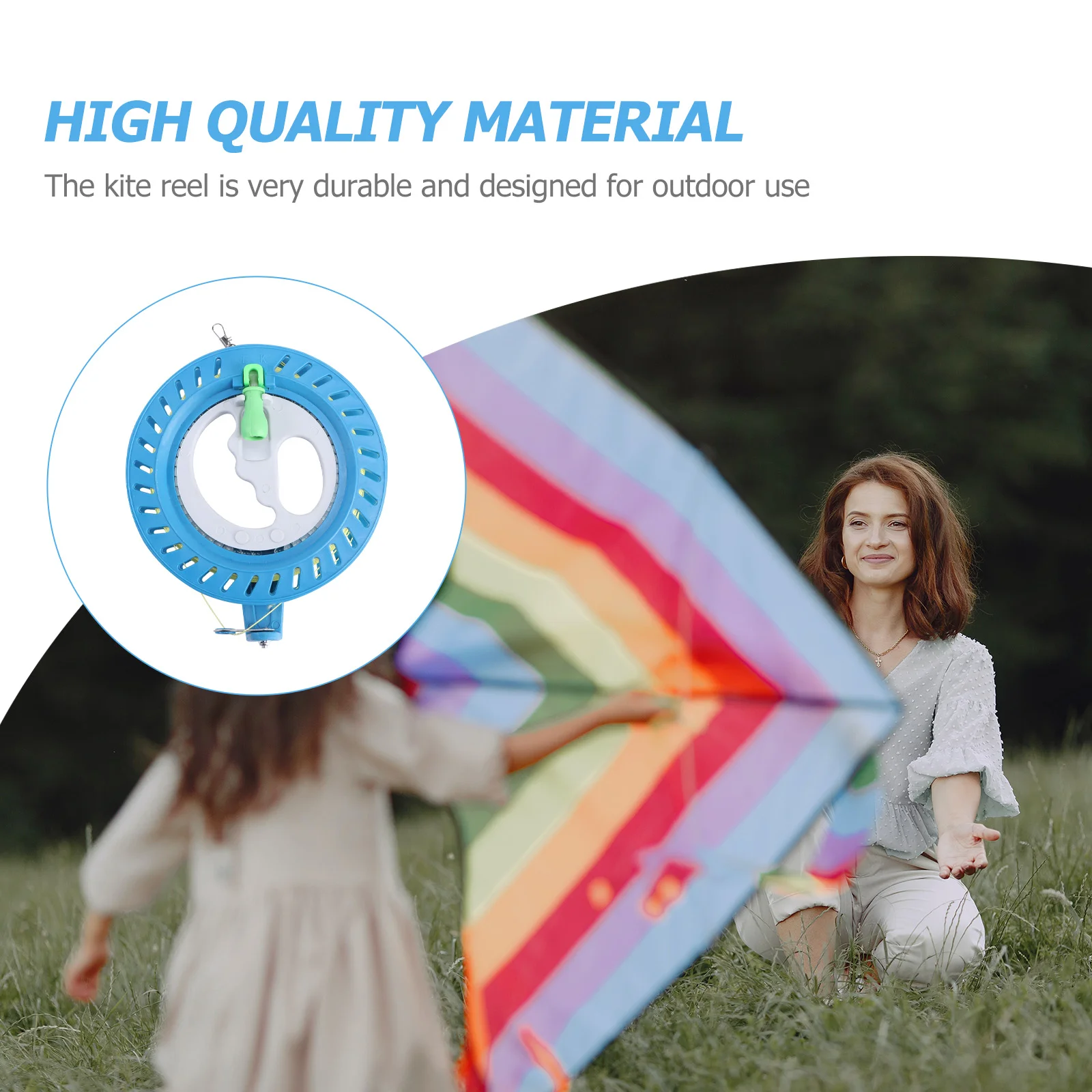 

2pcs Kite Reel Winder Lockable Kite String Handle Reel Kite Line Winder Winding Reel