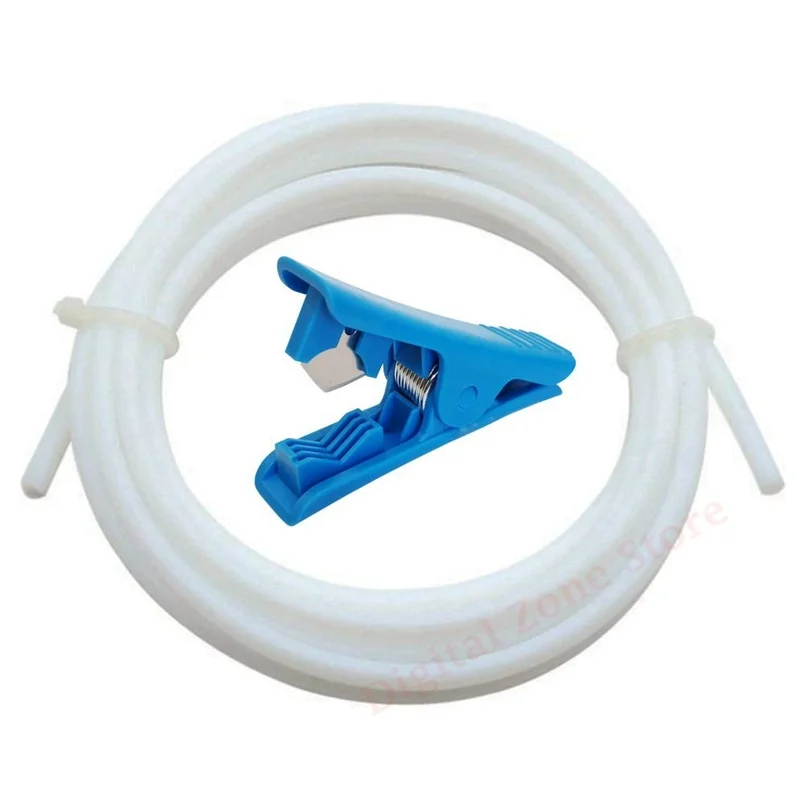

PTFE tubing 1 Meter- 2mm ID X 4mm OD with Tube Cutter Kit for 1.75 Filament Bowden for Ender 3/3 Pro, Ender 5, CR-10 / 10S